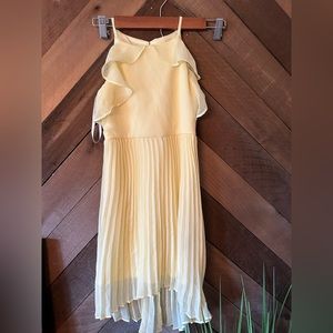 Kids size 7 yellow dress. Built in dress slip attached